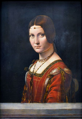 La belle ferronnire by Leonardo da Vinci 1490s Milan?